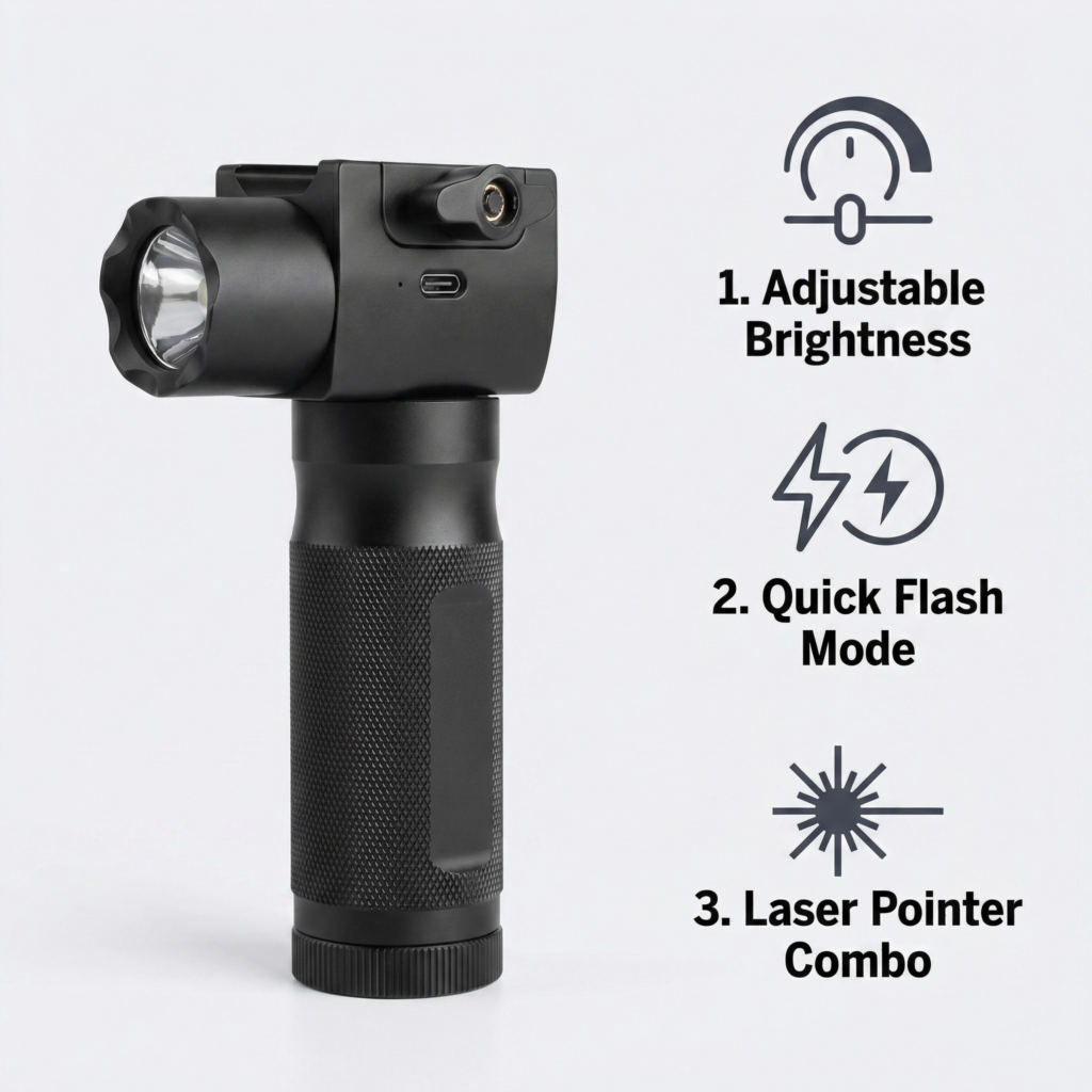 Outdoor Activity Alloy Infrared Flashlight Cool Hand Feel Toy Model Upgrade Accessories